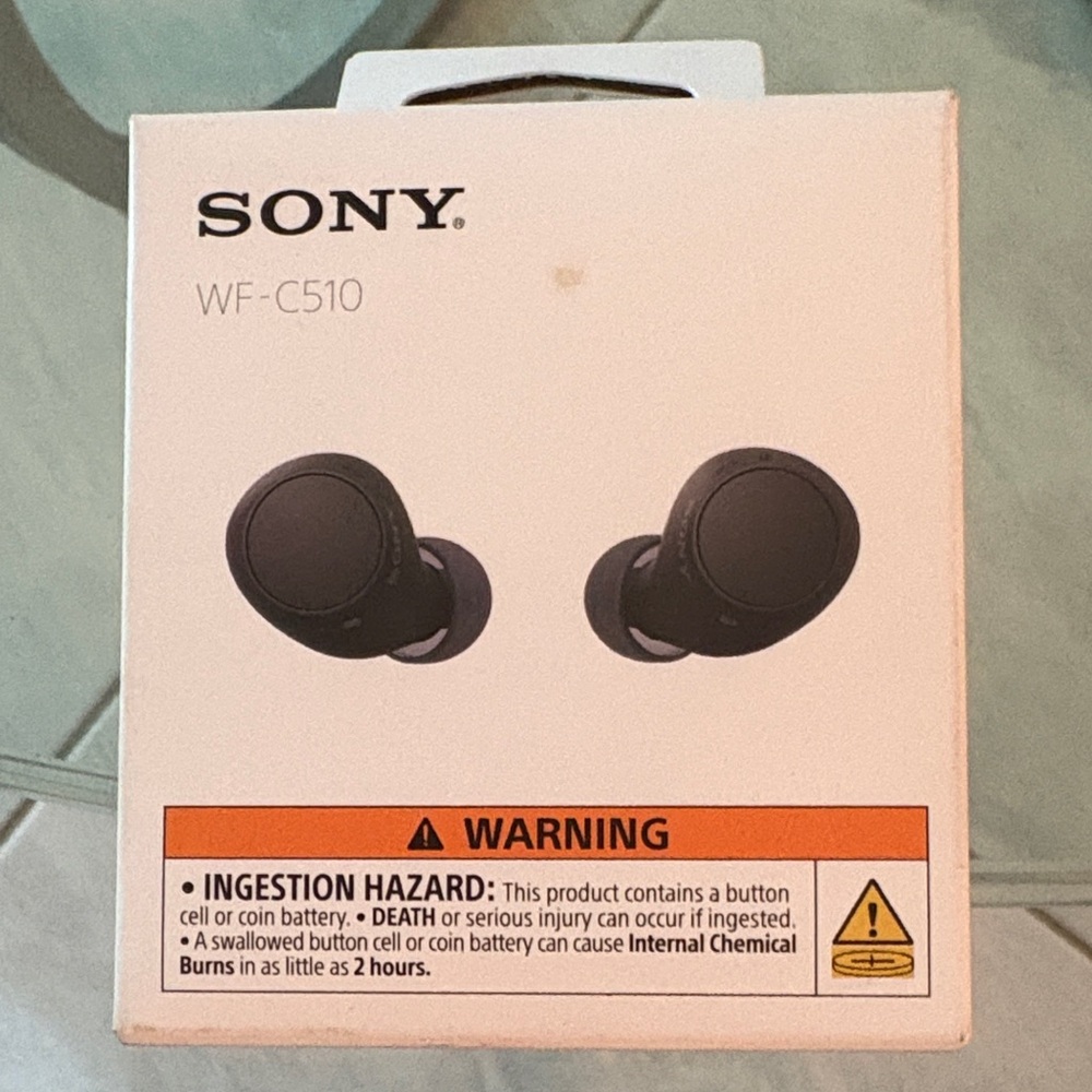 Sony Orange and White Packaging